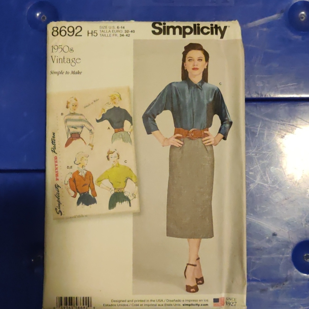 1950's Vintage Simplicity Sewing Pattern Gem